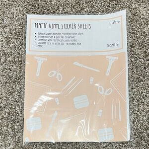 NEW Zicoto Vinyl Sticker Sheets